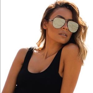 QUAY X DESI PERKINS High Key Black Sunglasses